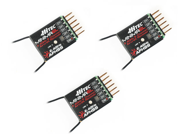 Hitec Minima 6E Lite 2.4ghz 3-pack