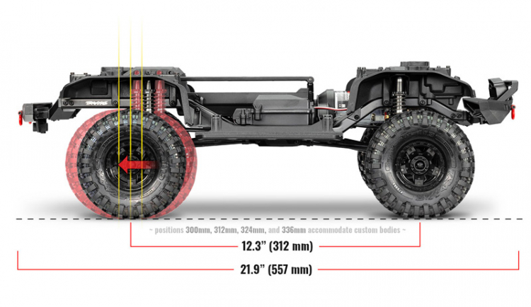 Traxxas TRX-4 Sport Scale Crawler Truck 1/10 RTR Clipless Blå - 10