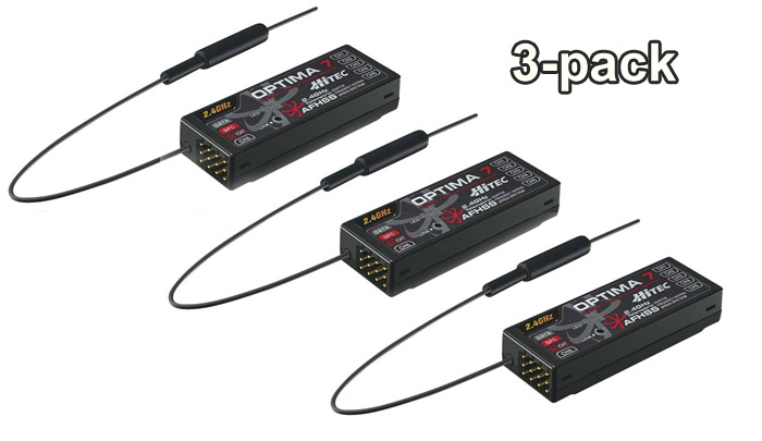 Hitec OPTIMA 7 Mottagare 3-pack
