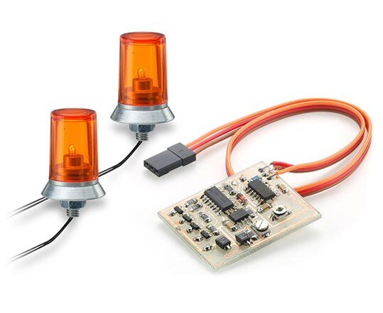 CARSON 500907125 Beacon light orange w/elektr. (2) 1/14