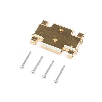 Axial AX24 Chassis Skid Plate, Brass 19.5g