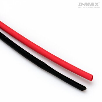 Dynomax B9201 D-Max B9201 Krympslang Röd & Svart D2mm x 1m