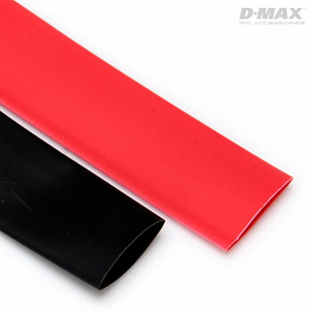 Dynomax B9212 D-Max B9212 Krympslang Röd & Svart D15mm x 1m