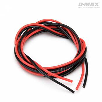 Dynomax B9233 D-Max B9233 Kabel Röd & Svart 18AWG D1.1/2.4mm x 1m