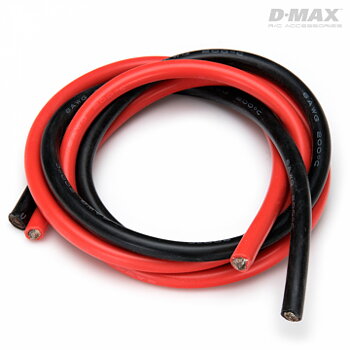 Dynomax B9239 D-Max B9239 Kabel Röd & Svart 6AWG D6/8.6mm x 1m
