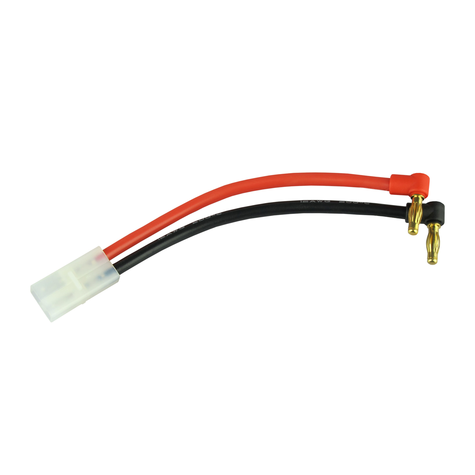 Elbow connection cable Ø4.0mm - TAMIYA plug 4.0mm² 12cm