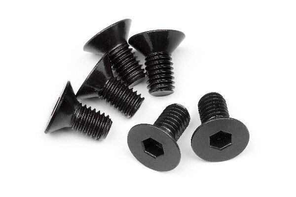 HPI HP109919 Flat Head Screw M6X12Mm (Hex Socket/6Pcs)