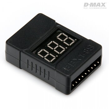 Dynomax B9420 D-Max B9420 Litium Volt Cell Testare Mini med Larm 1-8s