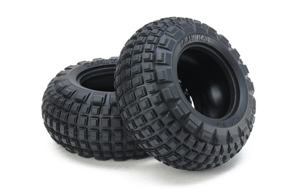 TAMIYA 54953 ST Block Front Bubble Tires (Soft/2pcs.)