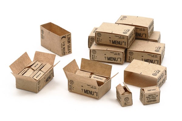 TAMIYA 12689 1:35 U.S. 10-in-1 Ration Cartons (WWII)
