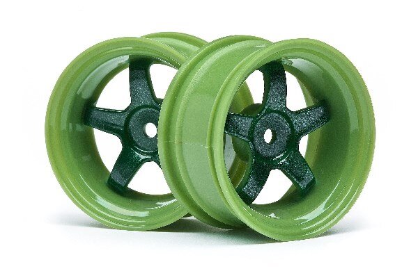 HPI HP111091 Work Meister S1 Wheel Green (6Mm Offset/2Pcs)