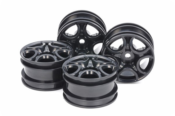 TAMIYA 51659 C-Shaped 10-Spoke Wheels (Black) 4pcs.