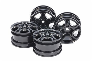 TAMIYA 51659 C-Shaped 10-Spoke Wheels (Black) 4pcs.
