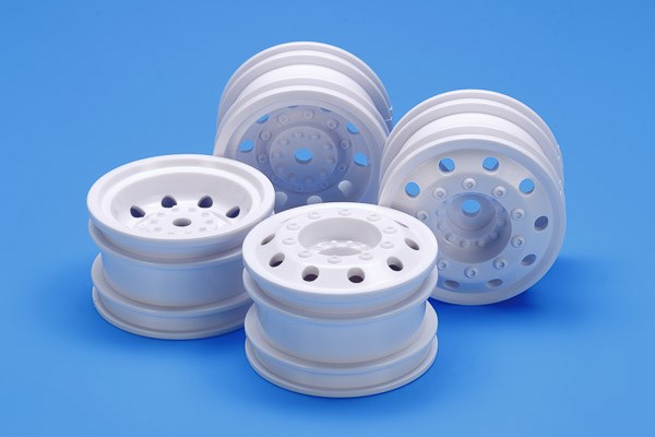 TAMIYA 54964 On Road Racing Truck Wheels (F&R/2pcs. each) (Whit