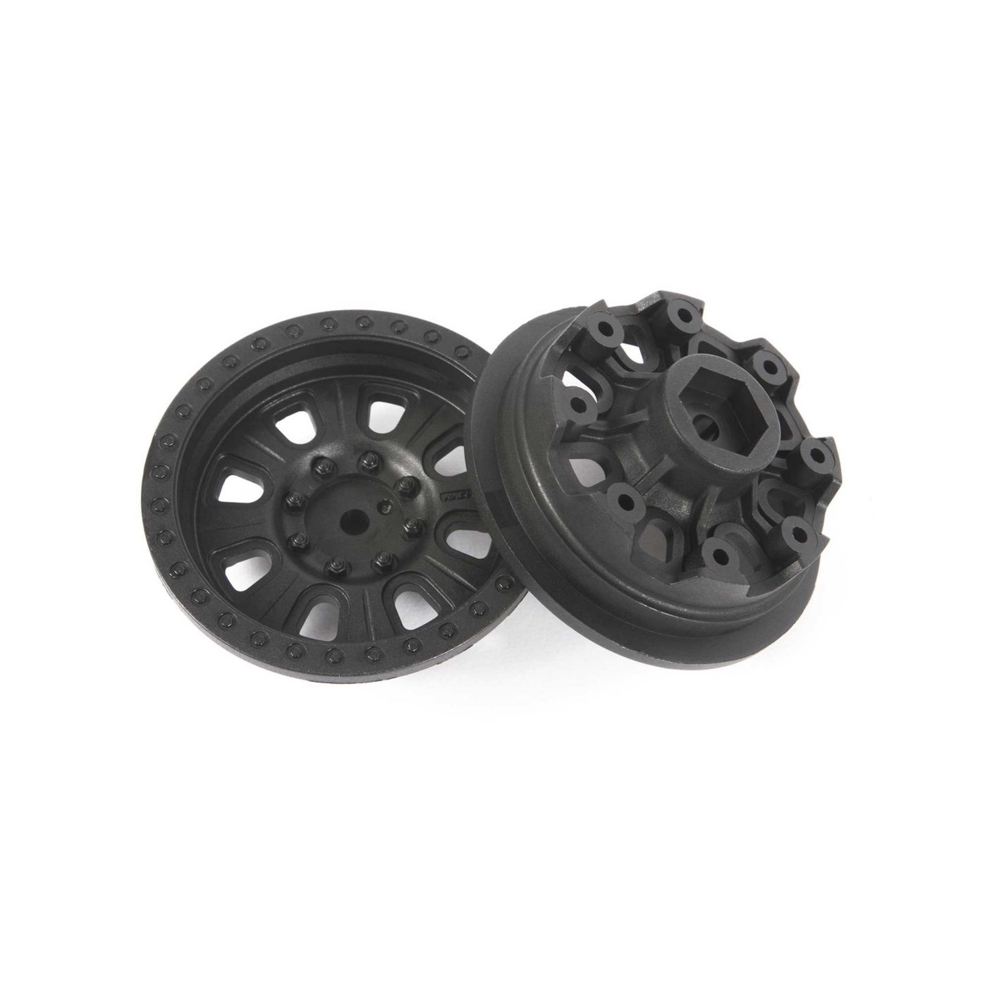 Axial 1.9 3pc. Raceline Monster Beadlock Wheels Blk (2) - 4