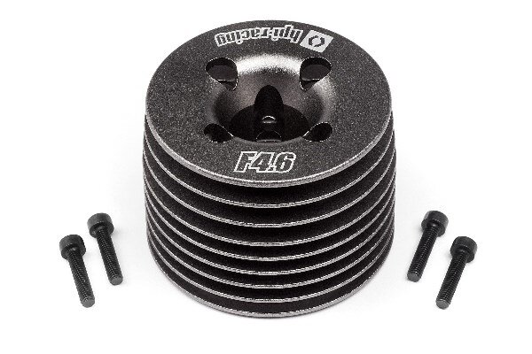 HPI HP111605 Aluminum Heatsink Head (Gunmetal/F4.6 V2)