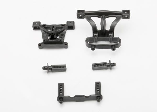 Traxxas 7015 Karossfäste Fram & Bak Set 1/16