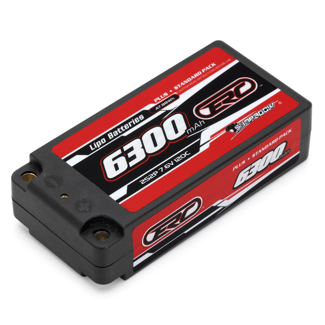 Sunpadow 280629 Li-Po Batteri 2S 7,6V 6300mAh 120C HV Hard 5mm Shorty