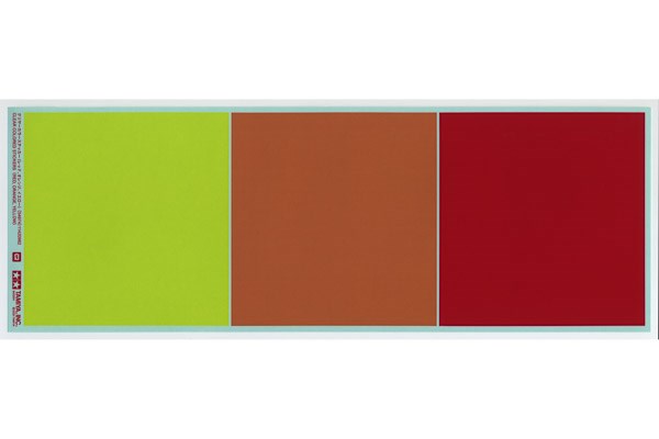 TAMIYA 54974 Clear Colored Stickers (Red, Orange, Yellow)