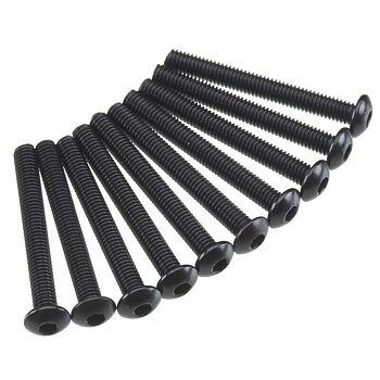 Axial AXA120 Hex Socket Button Head M3x25mm Black (10)