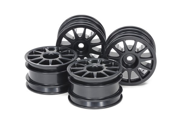TAMIYA 51665 M-Chassis 11-Spoke Wheels (Black, 4pcs.)