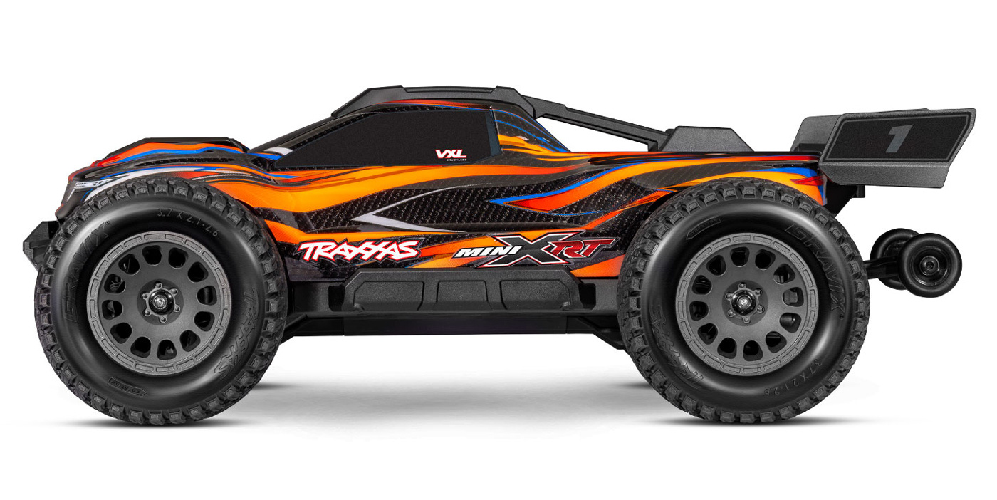 Traxxas Mini XRT RTR TQi VXL-3s Orange - USB-C Charger / 2s LiPo - 22