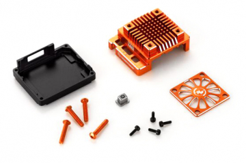 Hobbywing 30850006 Kylfläns Svart och fläktskydd XR10 Pro Optional 3010