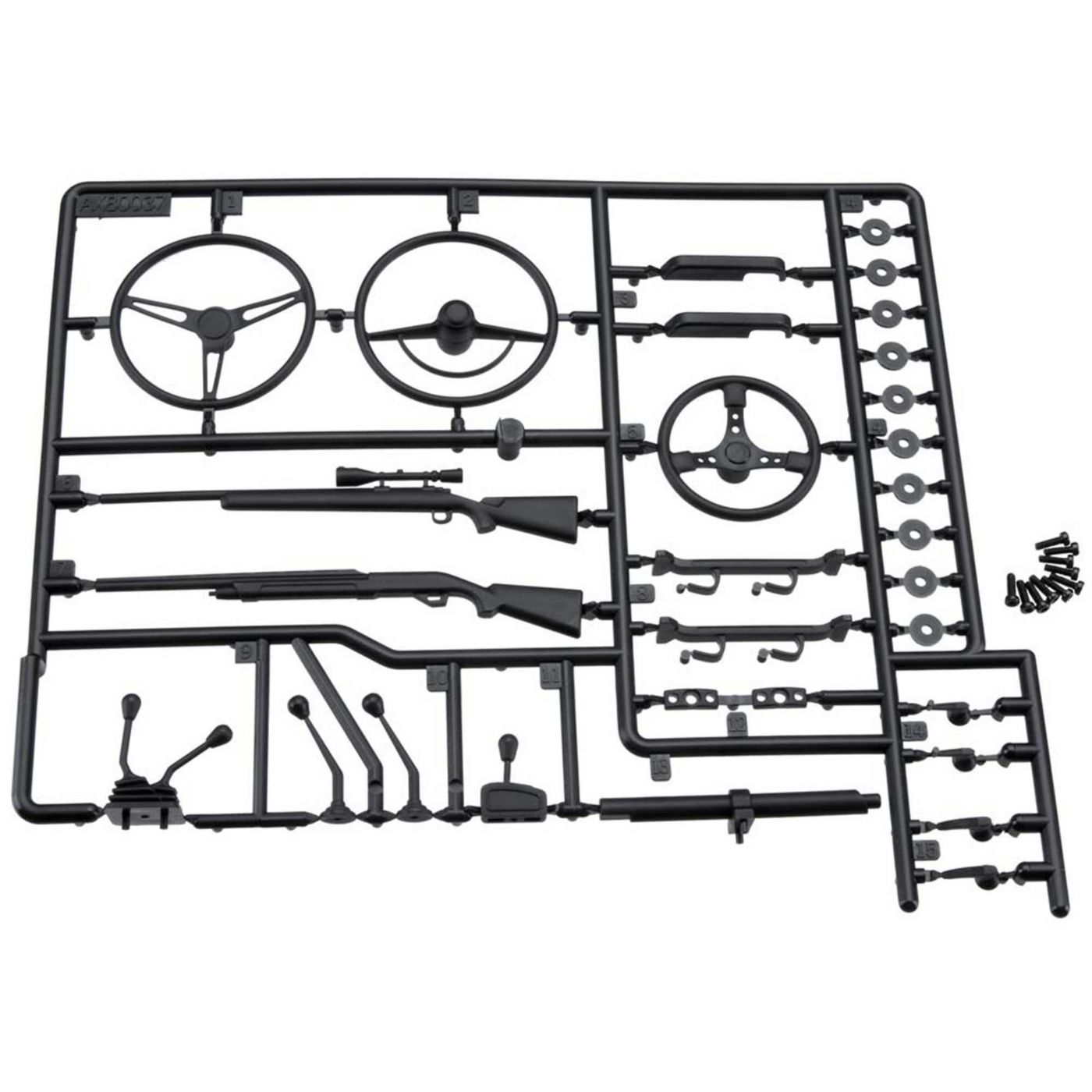 Axial AX80037 Interior Details Part Tree Black