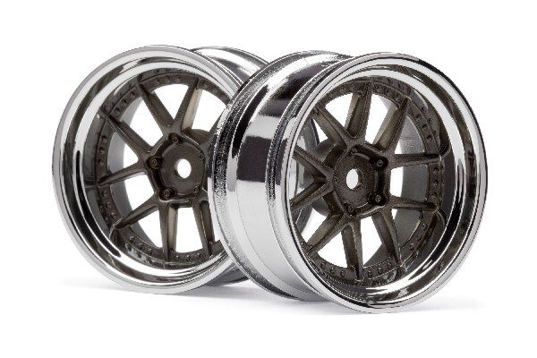 HPI HP113090 Dy-Champion 26Mm Wheel (Chrome/Bronze/6Mm Os/2Pcs)