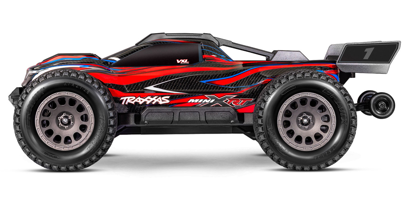 Traxxas Mini XRT RTR TQi VXL-3s Röd - USB-C Laddare / 2s LiPo - 21