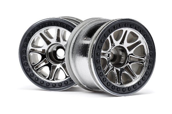 HPI HP113336 Split 8 Truck Wheel (Chrome/2Pcs)