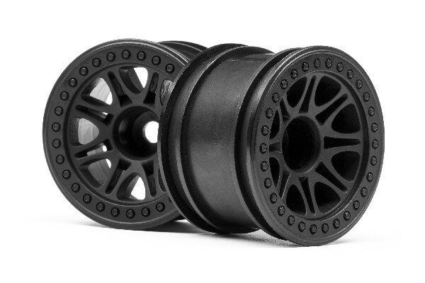 HPI HP113337 Split 8 Truck Wheel (Black/2Pcs)