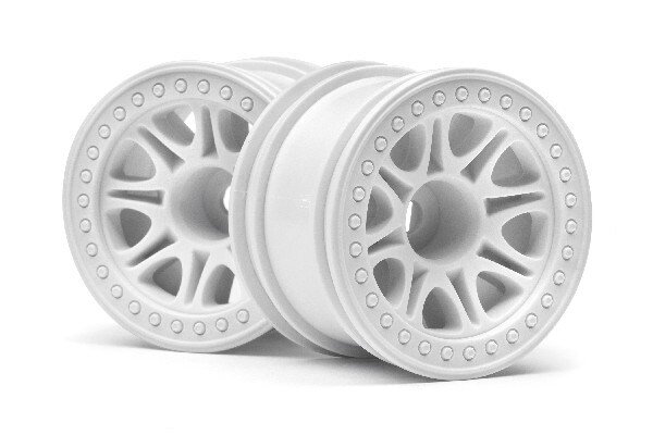 HPI HP113339 Split 8 Truck Wheel (White/2Pcs)