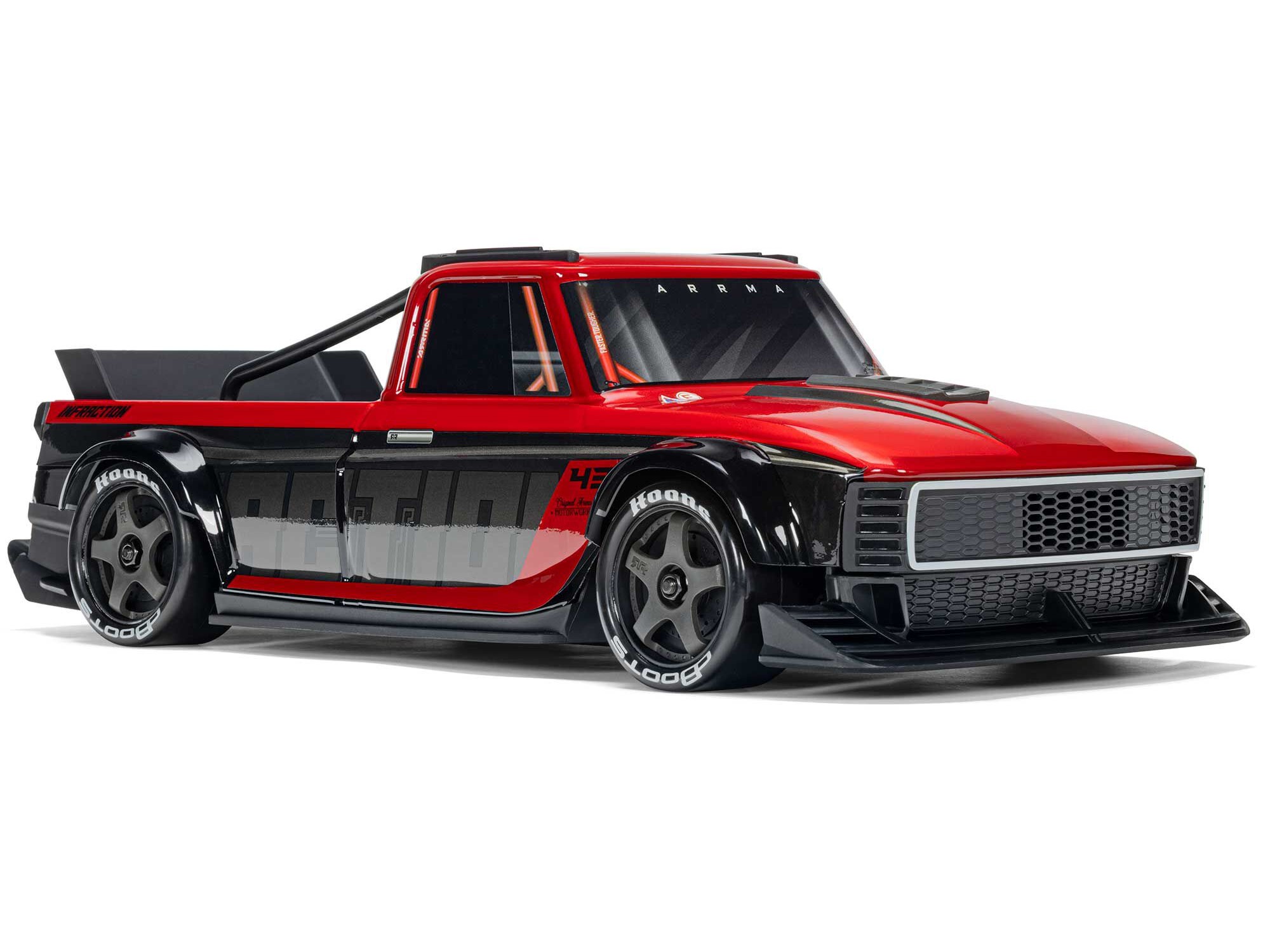 Arrma 1/12 INFRACTION GROM 3S 4X4 Ready-To-Run, Red/Black - 5