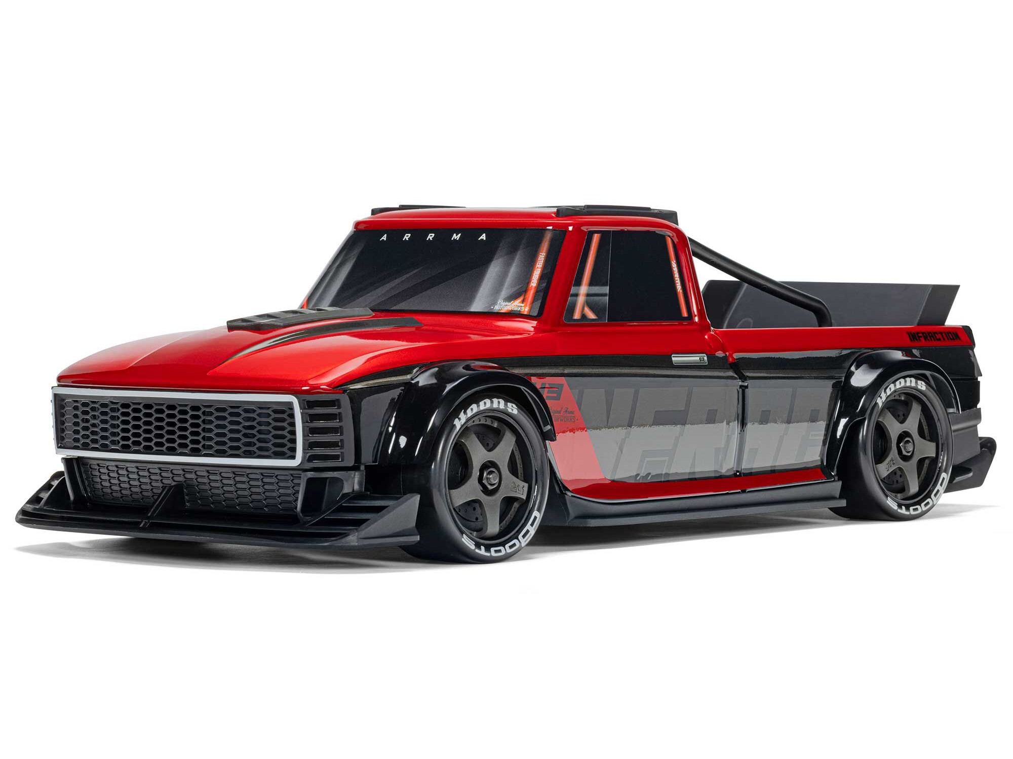 Arrma 1/12 INFRACTION GROM 3S 4X4 Ready-To-Run, Red/Black - 7