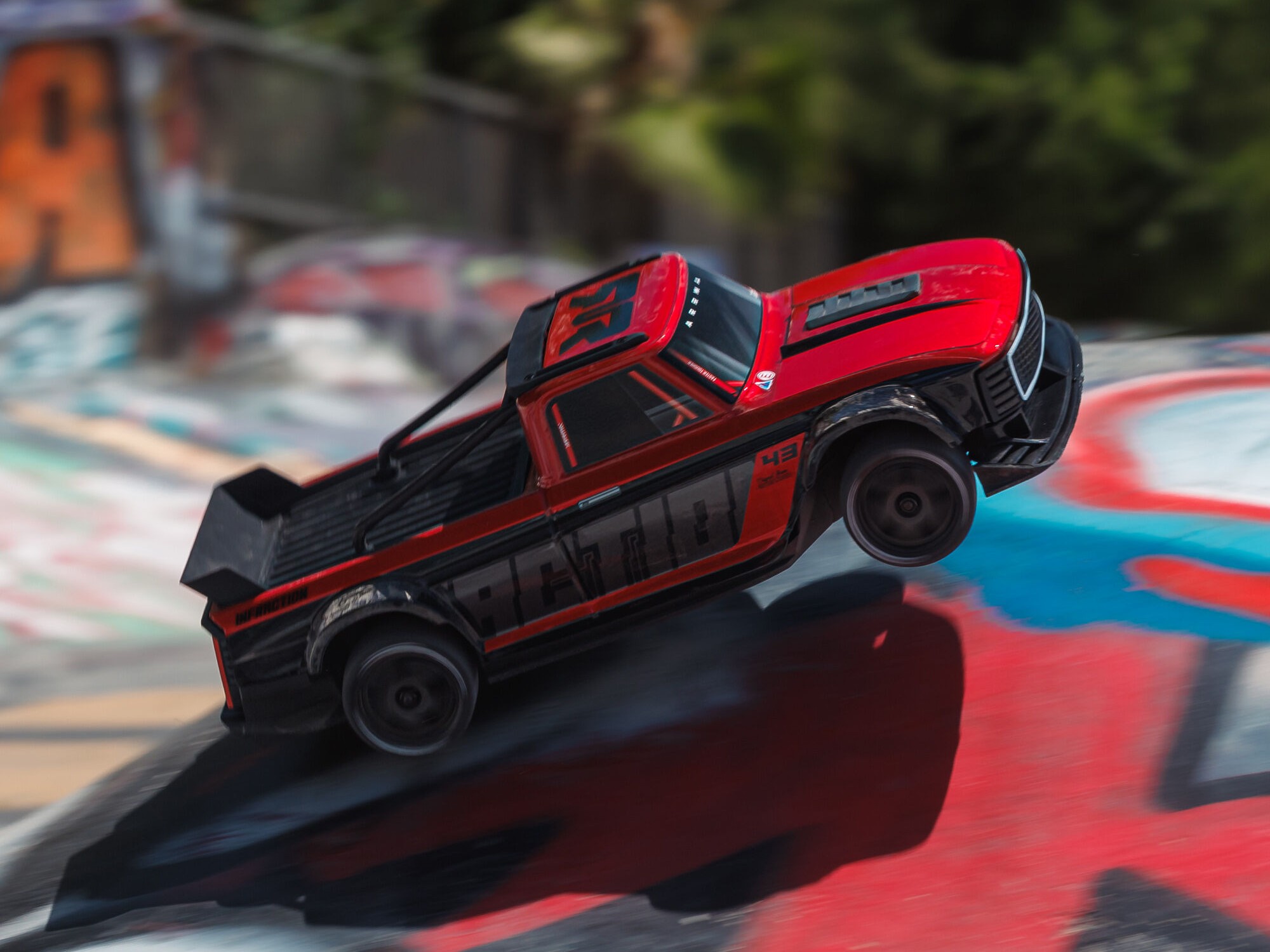 Arrma 1/12 INFRACTION GROM 3S 4X4 Ready-To-Run, Red/Black - 28