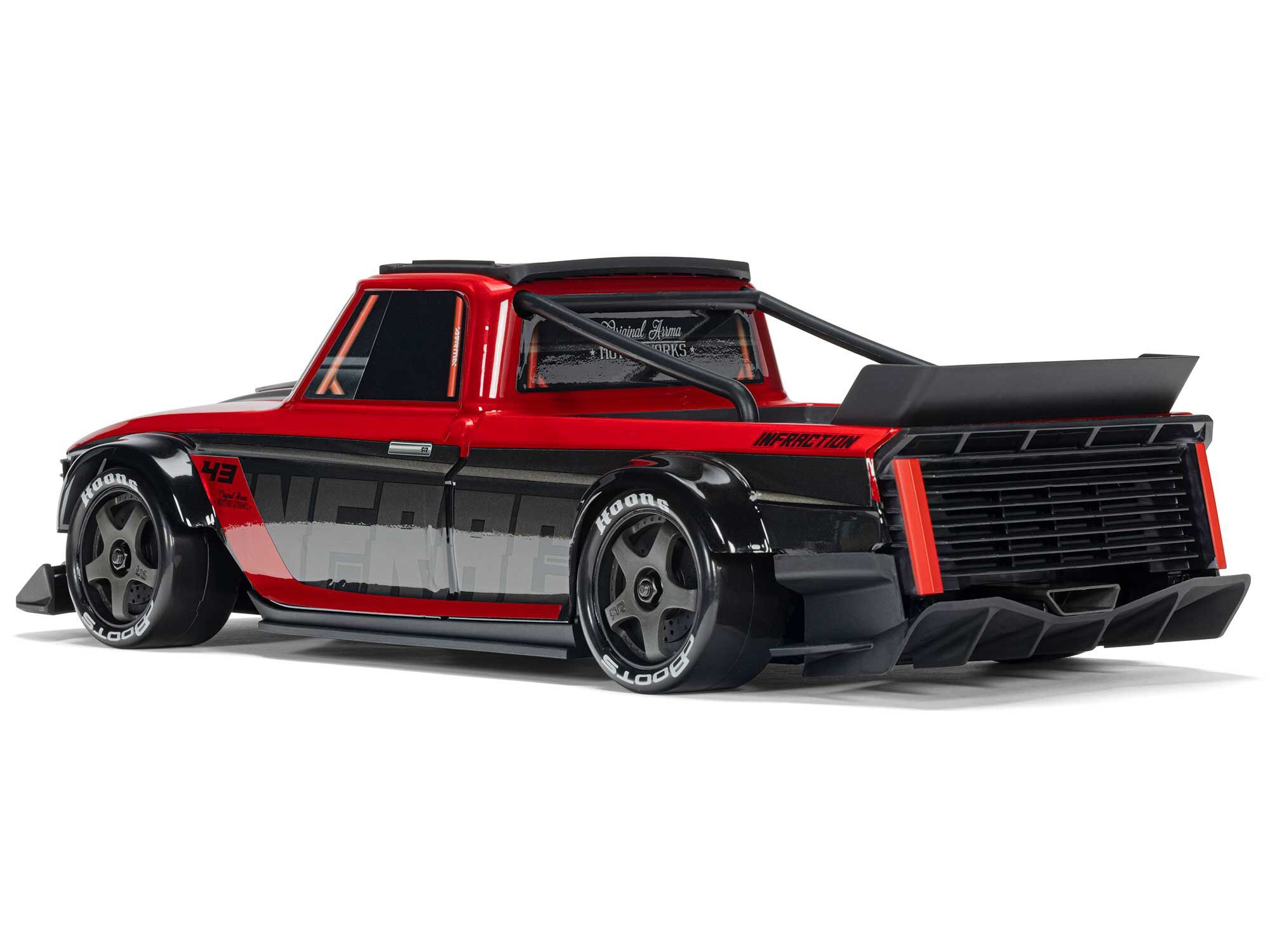 Arrma 1/12 INFRACTION GROM 3S 4X4 Ready-To-Run, Red/Black - 6