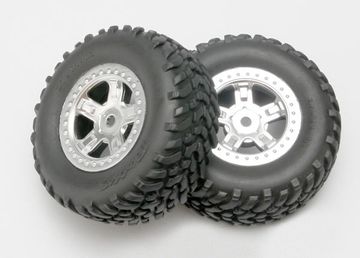 Traxxas 7073 Däck & Fälg SCT/SCT Krom 1/16 (2)