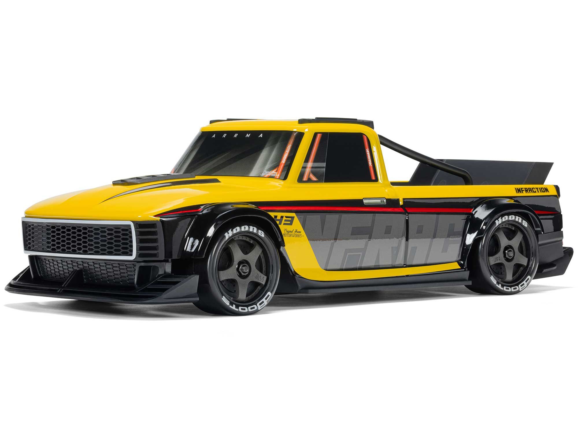Arrma 1/12 INFRACTION GROM 3S 4X4 Ready-To-Run, Yellow/Black - 7