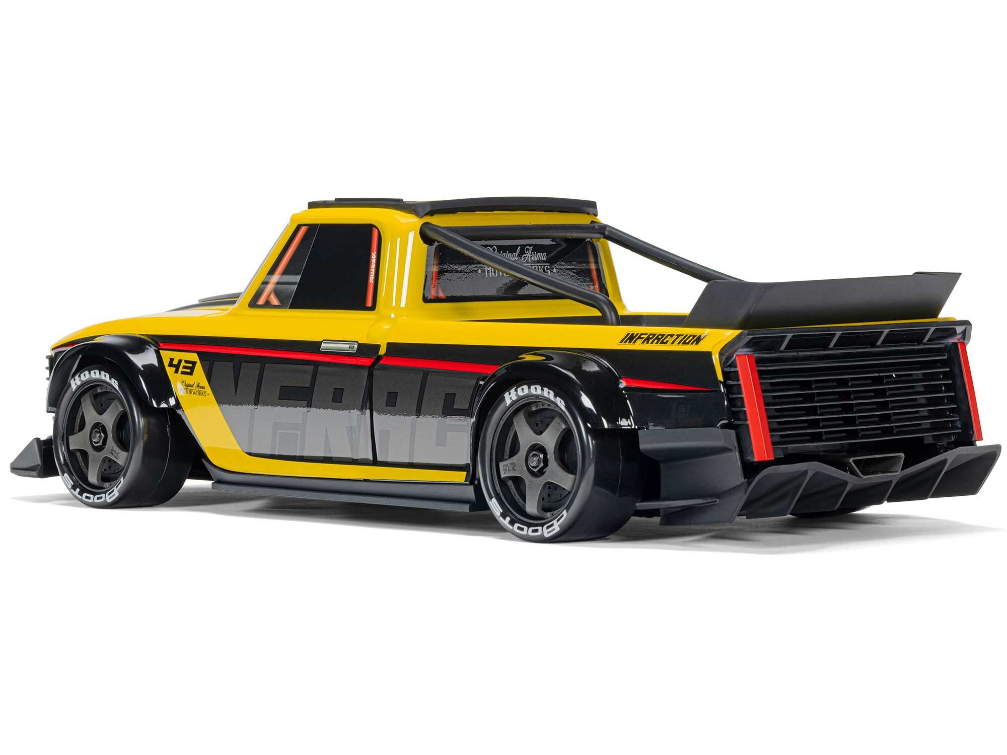 Arrma 1/12 INFRACTION GROM 3S 4X4 Ready-To-Run, Yellow/Black - 6