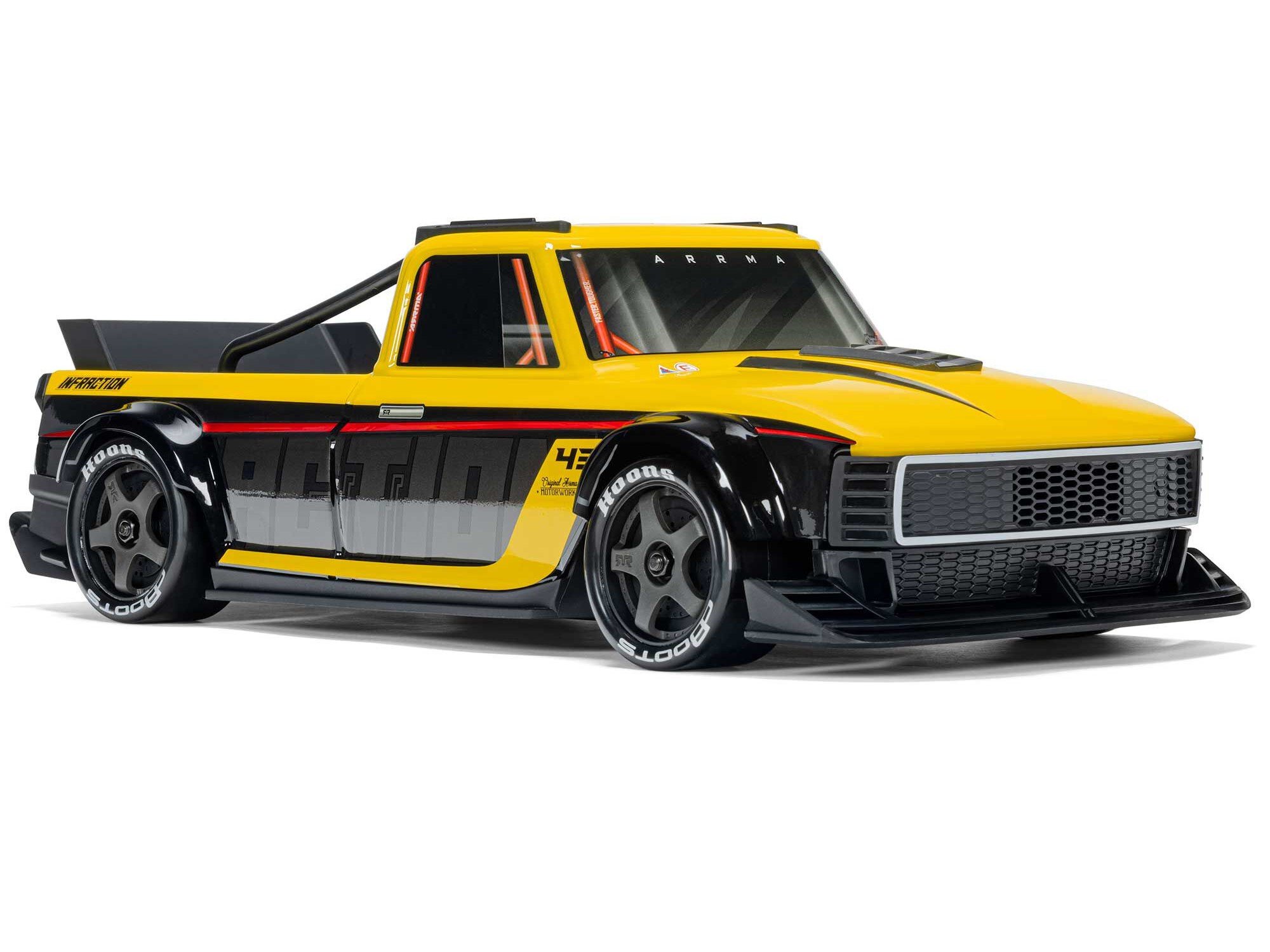 Arrma 1/12 INFRACTION GROM 3S 4X4 Ready-To-Run, Yellow/Black - 5