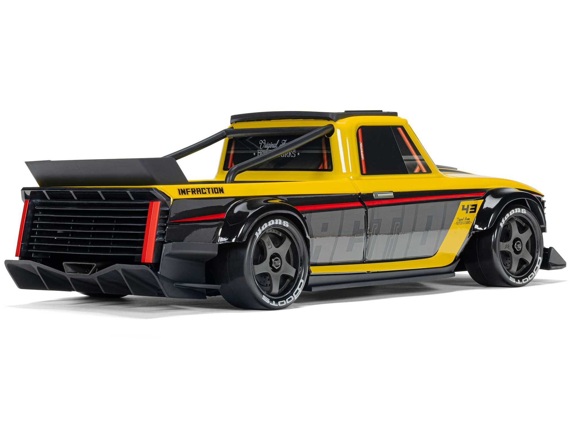 Arrma 1/12 INFRACTION GROM 3S 4X4 Ready-To-Run, Yellow/Black - 4