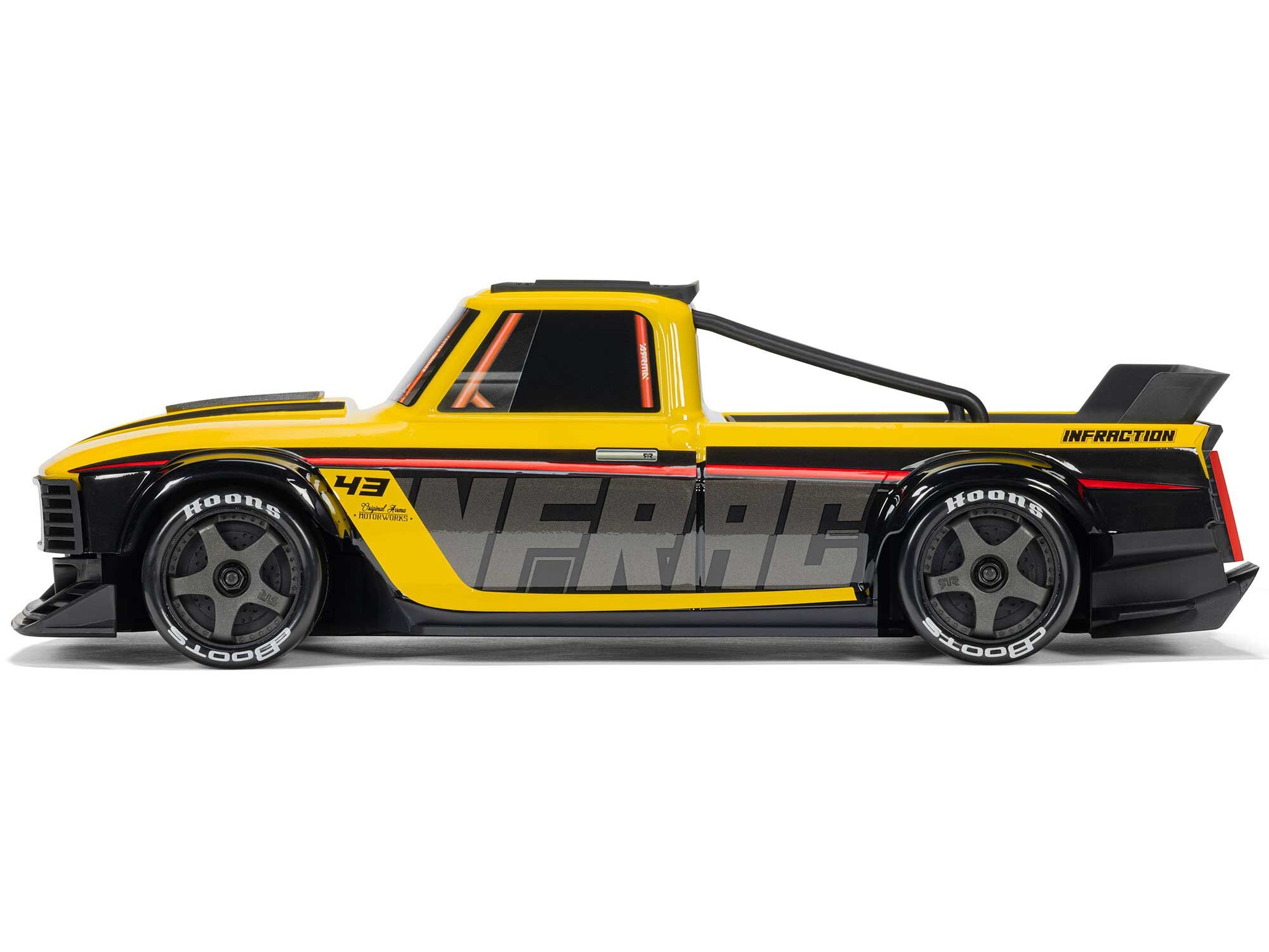 Arrma 1/12 INFRACTION GROM 3S 4X4 Ready-To-Run, Yellow/Black - 11
