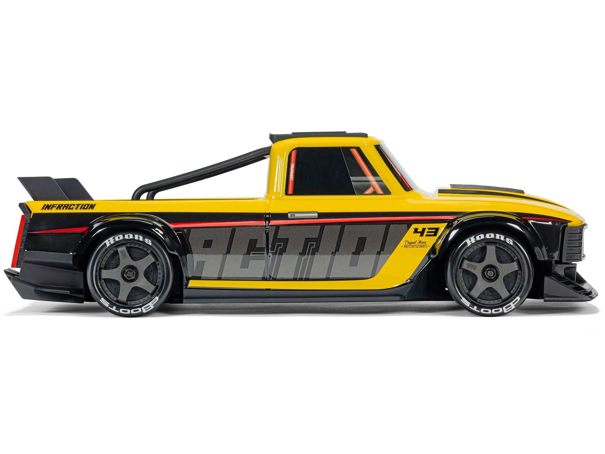Arrma 1/12 INFRACTION GROM 3S 4X4 Ready-To-Run, Yellow/Black - 9