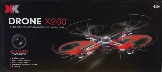 X260-A, Mini-drone with 5.8G FPV (mode 2)
