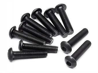 M4x12 Insexskruv Buttonhead 10st