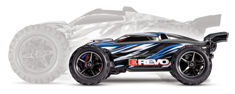 Traxxas E-Revo 1/16 4WD RTR TQ Blå - USB-C Med Batt/Laddare - 8