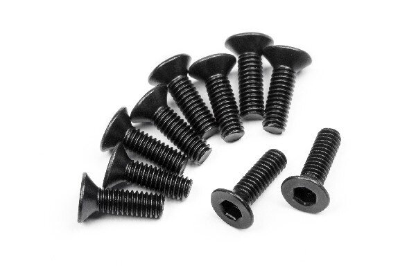 HPI HP113719 Flat Head Screw M2.5X8Mm (Hex Socket/10Pcs)
