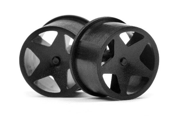 HPI HP114276 Q32 Super Star Wheel Set F/R (Blk/18X10/18X14/4Pcs
