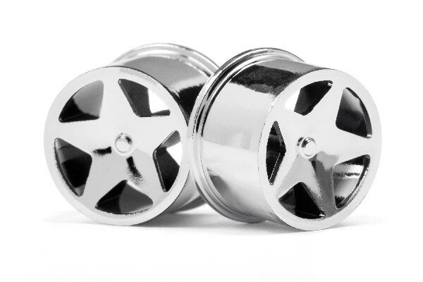HPI HP114279 Q32 Super Star Wheel Set F/R Chrome18X10/18X14/ X4